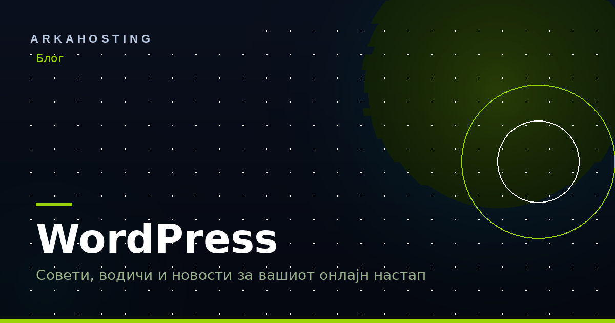 Упатства — Упатство за WordPress — работна табла чекор по чекор